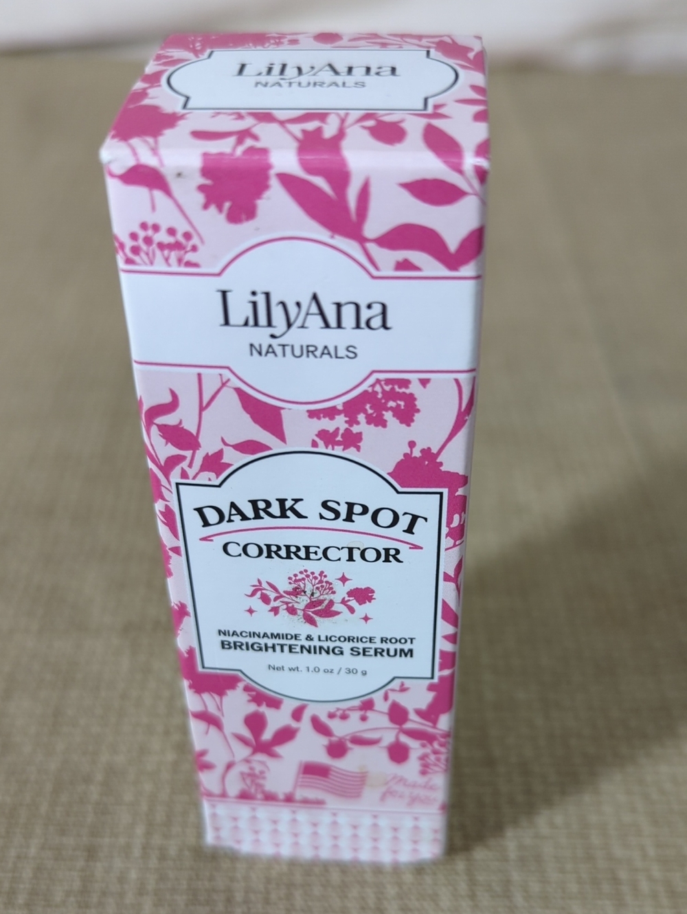 LilyAna Naturals Dark Spot Corrector Brightening Serum 1 oz. New Sealed